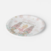 Assiettes En Carton Pink Nutcracker Winter Onederland 1er anniversaire (Angle)