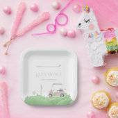 Assiettes En Carton Pink par tee Golf Anniversaire (Fête)