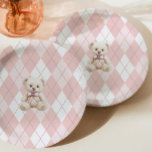 Assiettes En Carton Pink Polo Teddy Bear Classic Jacquard Baby shower<br><div class="desc">Pink Polo Teddy Bear Classic Jacquard Plaques de Baby shower Papier  Correspondances articles disponibles.</div>