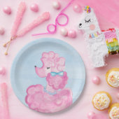 Assiettes En Carton Pink Poodparty, Paris France, Tour Eiffel (Fête)