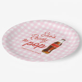 Assiettes En Carton Pink Prêt À Pop Soda Pop Baby shower Cola (Angle)