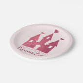 Assiettes En Carton Pink Princess Castle fête d'anniversaire (Angle)