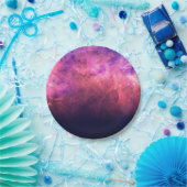 Assiettes En Carton Pink Purple Starry Sky Cosmic Galaxy Sky Fire Glow (Fête)