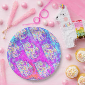 Assiettes En Carton Pink Scribble mignonne Girone Dragon Wyvern Inugam (Fête)