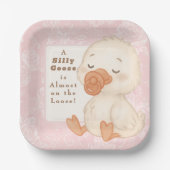 Assiettes En Carton Pink Silly Goose (Recto)