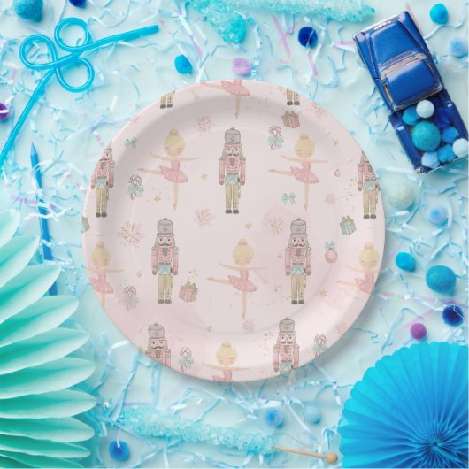Assiettes En Carton Pink The Nutcracker Christmas Ballet 1er Anniversa (Fête)