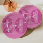 Assiettes En Carton Pink Vingt-vingtième 20e fête d'anniversaire<br><div class="desc">C'est un Pink Vingt-vingtième 20e Anniversaire Plaques de papier fête!</div>