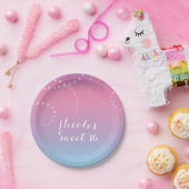 Assiettes En Carton Pink violet bleu plongé fête d'anniversaire Person (Fête)