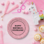 Assiettes En Carton Pink Western Bandana Imprimer Anniversaire (Fête)