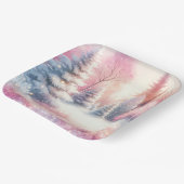 Assiettes En Carton Pink Winter Wonderland Noël (Angulaire)