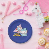 Assiettes En Carton Pinky et le cerveau | Graphiques de caractères rét (Fête)