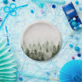Assiettes En Carton Pins de Forêt Misty (Fête)