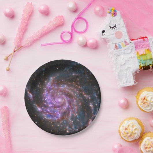 Assiettes En Carton Pinwheel Galaxy (Fête)