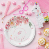 Assiettes En Carton Piper Peony Journée de mariage Papillons pour la v (Fête)