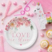Assiettes En Carton Piper Peony L'Amour Floral Dans La Fête des mariée (Fête)