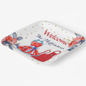 Assiettes En Carton Pique-nique BBQ d'été personnalisé (Angulaire)