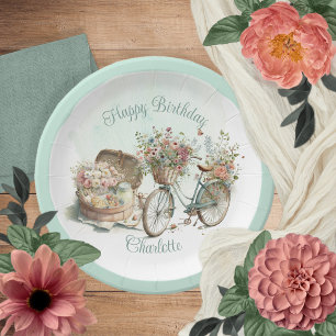 Assiettes En Carton Pique-nique dans le Parc Floral Adulte Anniversair