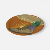 Assiettes En Carton Pique-nique de camping personnalisé (Angle)