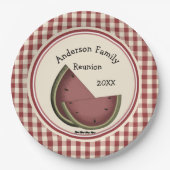 Assiettes En Carton Pique-nique de fourmis et de pastèque (Devant)