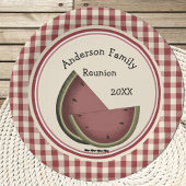 Assiettes En Carton Pique-nique de fourmis et de pastèque