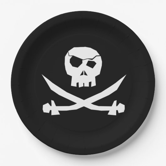 Assiettes En Carton Pirate (Devant)