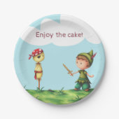 Assiettes En Carton Pirate Adventure plaques papier d'anniversaire (Devant)