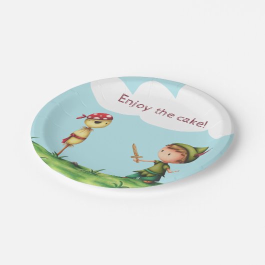 Assiettes En Carton Pirate Adventure plaques papier d'anniversaire (Angle)