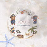Assiettes En Carton Pirate Animaux Garçon fête d'anniversaire<br><div class="desc">Ajoutez un peu de plaisir à votre fête d'anniversaire avec ces plaques en papier! Conçu pour correspondre à notre collection de Pirate Animals Birthday Party, ce design comprend un capitaine d'ours, un regard d'éléphant, et renard pirate encadrent les assiettes. Cliquez sur "Personnalisez ce modèle" et remplissez les cases fournies avec...</div>
