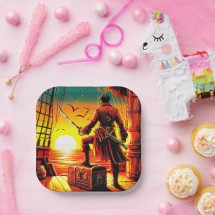 Assiettes En Carton Pirate Art