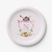 Assiettes En Carton Pirate Crest (Devant)