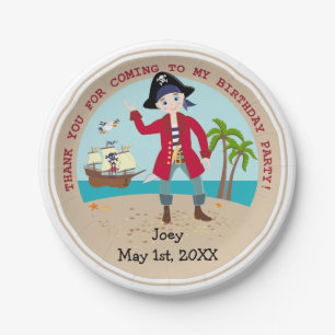 Assiettes En Carton Pirate kid birthday