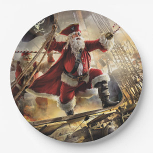 Assiettes En Carton Pirate Père Noël