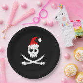 Assiettes En Carton Pirate Père Noël (Fête)