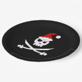 Assiettes En Carton Pirate Père Noël (Angle)