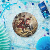 Assiettes En Carton Pirate Père Noël (Fête)