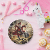 Assiettes En Carton Pirate Père Noël (Fête)