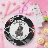 Assiettes En Carton Pirate Skeleton (Fête)