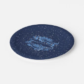 Assiettes En Carton Pisces Constellation and Zodiac Sign with Stars (Angle)