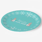 Assiettes En Carton Piscine d'hiver fête d'anniversaire (Angle)