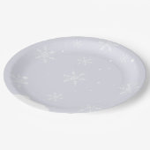 Assiettes En Carton Piscine d'hiver fête d'anniversaire (Angle)