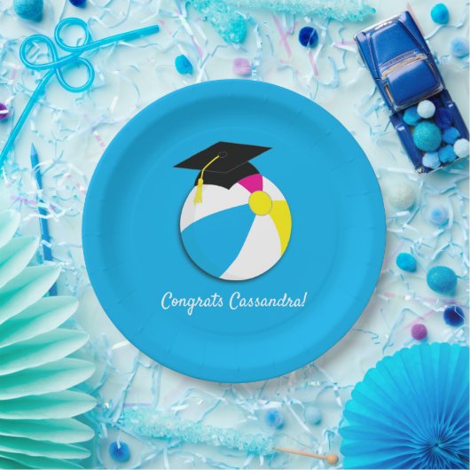 Assiettes En Carton Piscine Party Beach Ball (Fête)