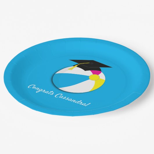 Assiettes En Carton Piscine Party Beach Ball (Angle)