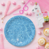 Assiettes En Carton Piscine sur mesure Modèle bleu eau vierge (Fête)