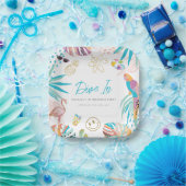 Assiettes En Carton Piscine tropicale Anniversaire (Fête)