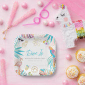 Assiettes En Carton Piscine tropicale Anniversaire (Fête)