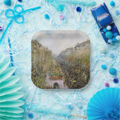 Assiettes En Carton Pissarro - Boulevard Montmartre, Mardi Gras (Fête)