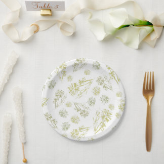 Assiettes En Carton Pissenlit