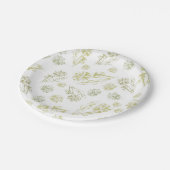 Assiettes En Carton Pissenlit (Angle)