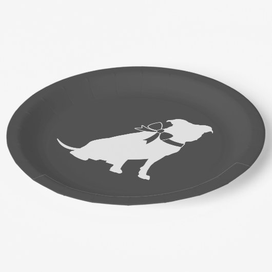 Assiettes En Carton Pit Bull Chien Baby shower Puppy Pitbull (Angle)
