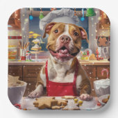 Assiettes En Carton Pit Bull - Fête de Noël (Recto)